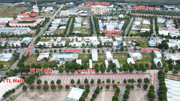 Vị trí dự án TTL Mall Bình Dương