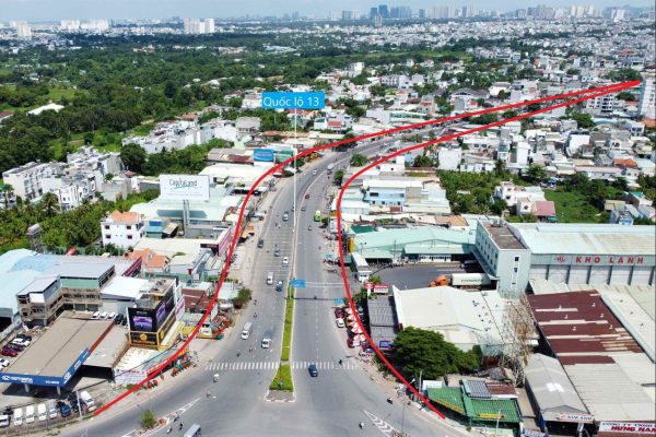 Giá nhà quốc lộ 13 tăng mạnh